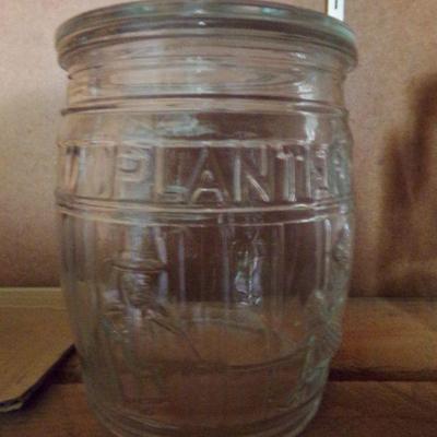 LOT 232  PLANTER'S PEANUTS GLASS CANISTER (2)