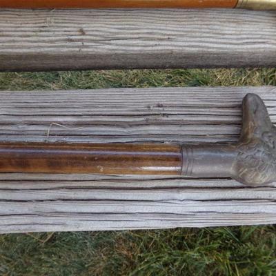LOT 238  HORSE & EAGLE HEAD CANES