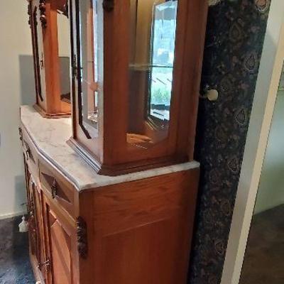 Art Deco 2 piece sideboard set -Very unique, gorgeous!