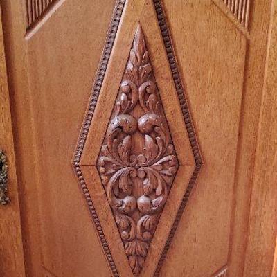 Art Deco 2 piece sideboard set -Very unique, gorgeous!