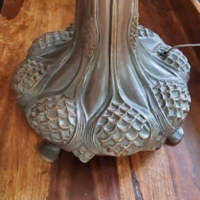 WOW stunning well made reproduction Tiffany Dragonfly Lamp - This is HUGE! 