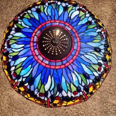 WOW stunning well made reproduction Tiffany Dragonfly Lamp - This is HUGE! 