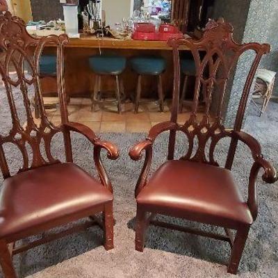 Matching set of numbered Hancock Cherry - American Drew Chairs