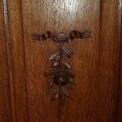 Mirrored Armoire `- Wooden Rose