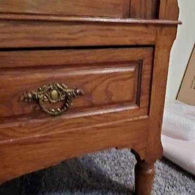Mirrored Armoire `- Wooden Rose