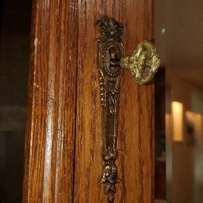 Mirrored Armoire `- Wooden Rose