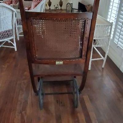 Carstairs Antique Wheelchair - manufactured by Carters (J & A) Ltd, London, England, c.1910-20.