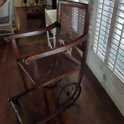 Carstairs Antique Wheelchair - manufactured by Carters (J & A) Ltd, London, England, c.1910-20.