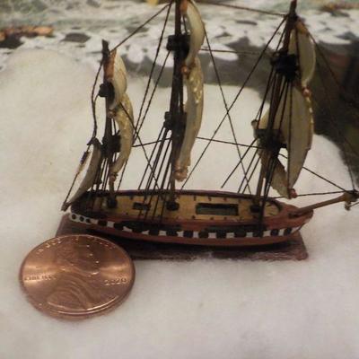 "USS Constitution Mini Fleet Model." Hand made 1983.