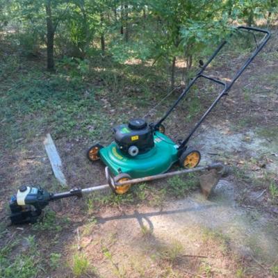 252: Bolens Weed Eater  with 22”  Push Mower 