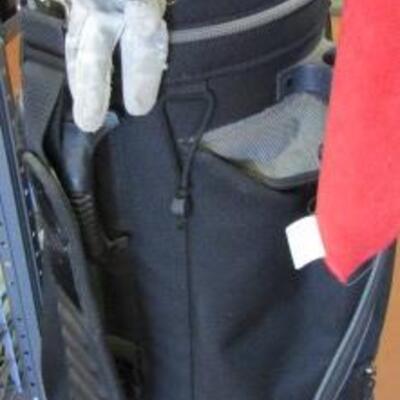 LOT 55  GOLF BAG AND CLUBS