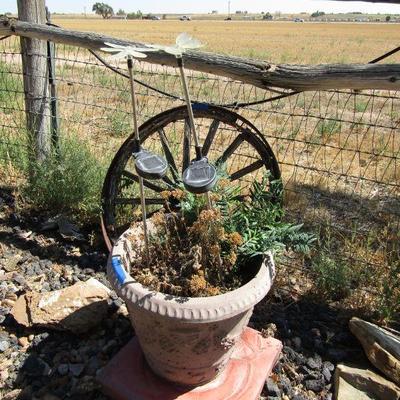 Y-21  4 LARGE CONCRETE OR TERRACOTTA PLANTERS