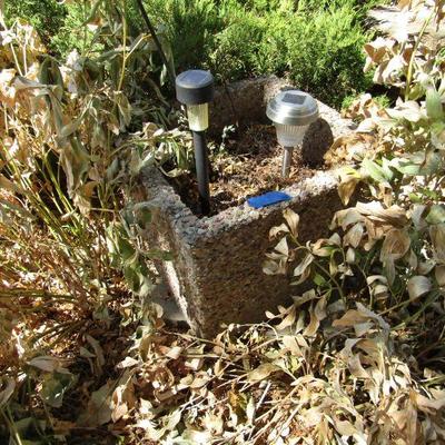 Y-22  3 LARGE CONCRETE PLANTERS