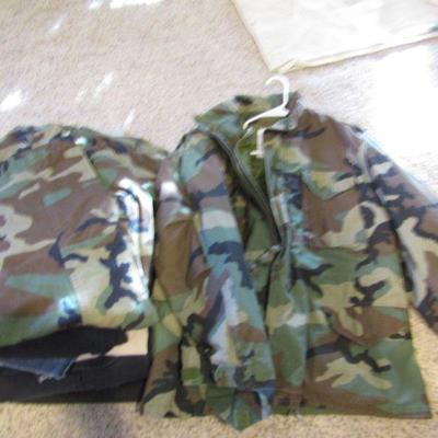 LOT 112  CAMOUFLAGE FATIGUES