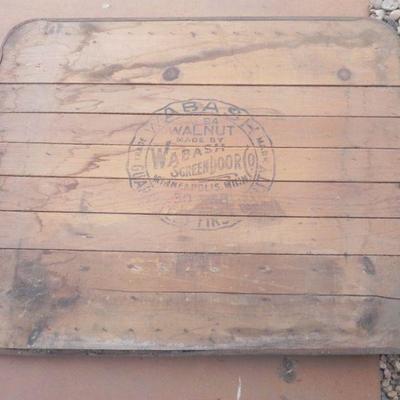 LOT 309  ADVERTISING ON WOOD & METAL SIGN