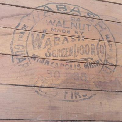 LOT 309  ADVERTISING ON WOOD & METAL SIGN