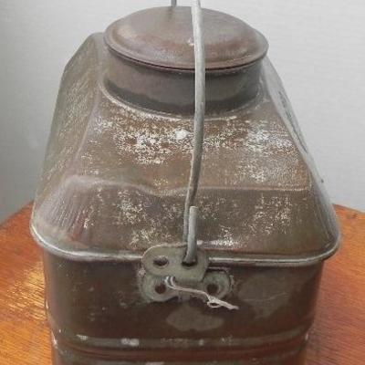 LOT 310  RAILROAD/COAL MINERS LUNCH BOX & TORCH