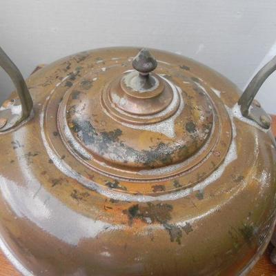LOT 311  COPPER TEA KETTLE & TENDERIZER