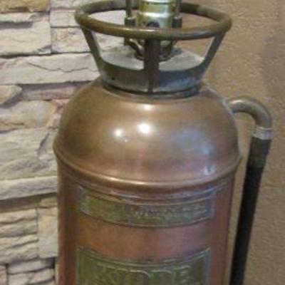 LOT 85  FIRE EXTINGUISHER  LAMP