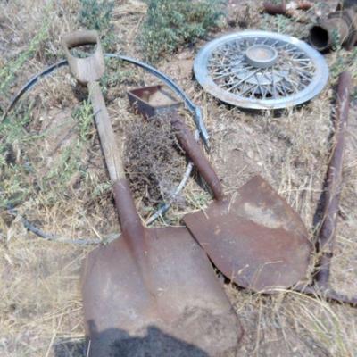 BB-48   SHOVELS AND OTHER FARM ITEMS