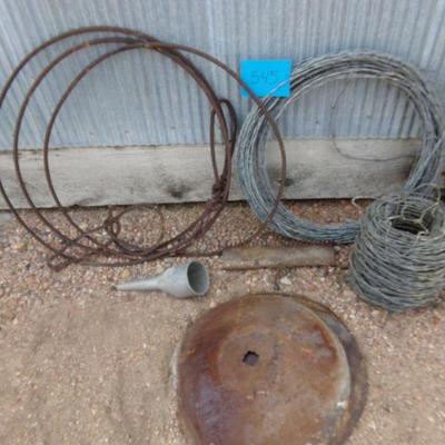 BB-52  STEEL CABLE AND BARBED WIRE