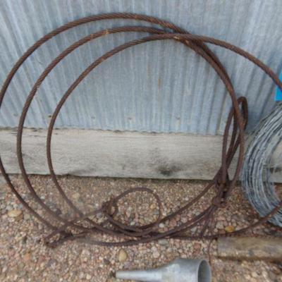 BB-52  STEEL CABLE AND BARBED WIRE