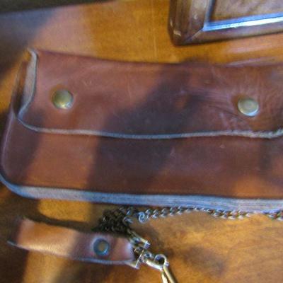 LOT 96  LEATHER CHAIN WALLETS
