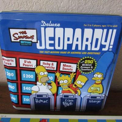 LOT 172   THE SIMPSONS 3-D CHESS & DELUXE JEOPARDY