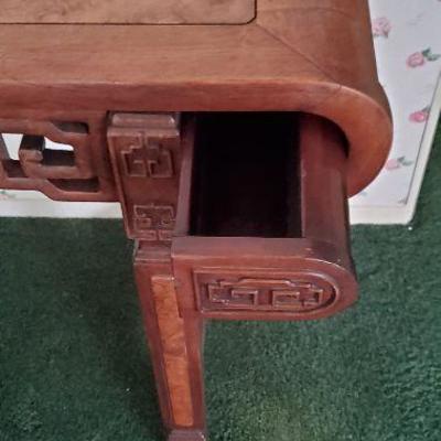 Asian Altar Table or 2 Drawer side table or desk - Rosewood