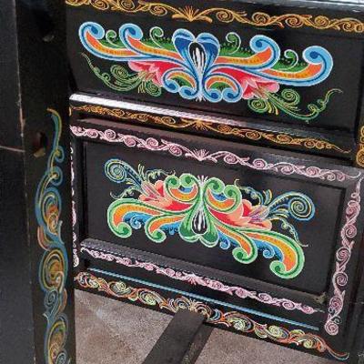 Vibrant Authentic Costa Rican Ox Cart 