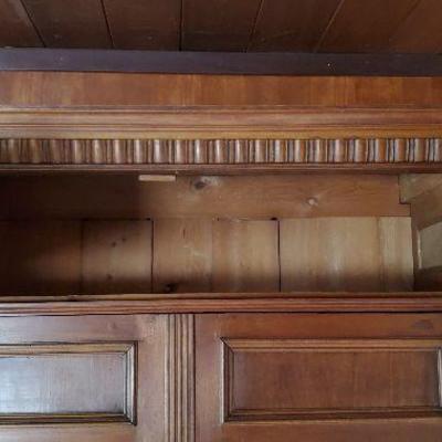Beautiful Armoire with unusual double compartment. Plus keys