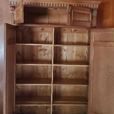 Beautiful Armoire with unusual double compartment. Plus keys