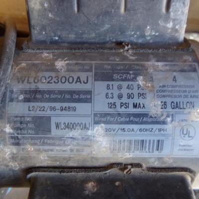 WS-4  CAMPBELL HAUSFELD AIR COMPRESSOR