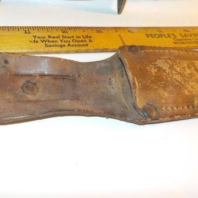 " 9  inch Aidaco Bowie Hunting knife with sheath".