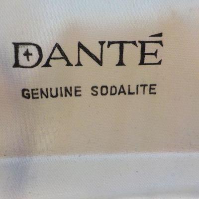 " Dante Genuine Sodalite Cuff Links and Tie clasp."
