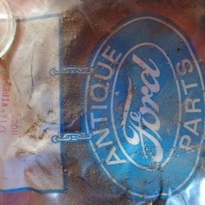 WS-22  ANTIQUE FORD PART AND GAS CAN