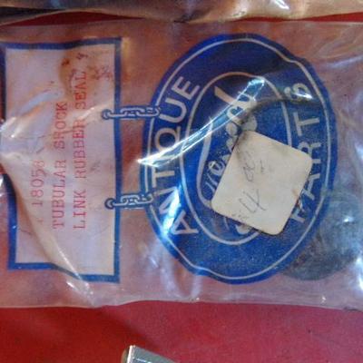 WS-22  ANTIQUE FORD PART AND GAS CAN