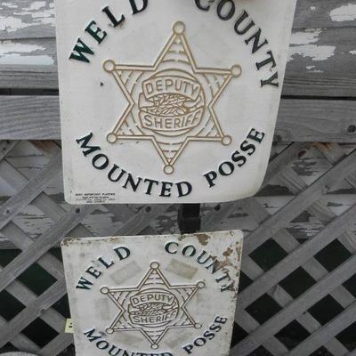 S2-13   POSSE SIGNS AND VINTAGE ITEMS