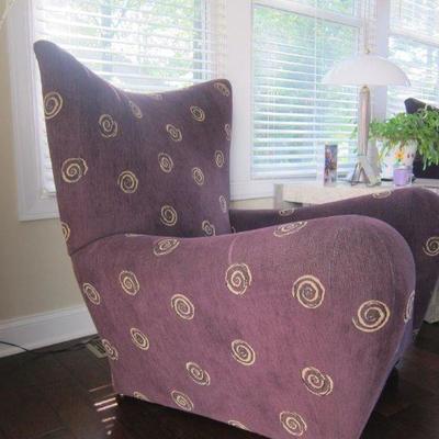Purple & Gold chair set