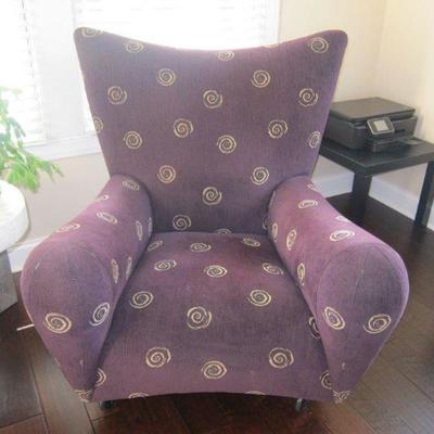 Purple & Gold chair set