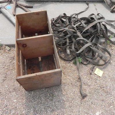 S2-22   WOODEN CRATE AND TACK 