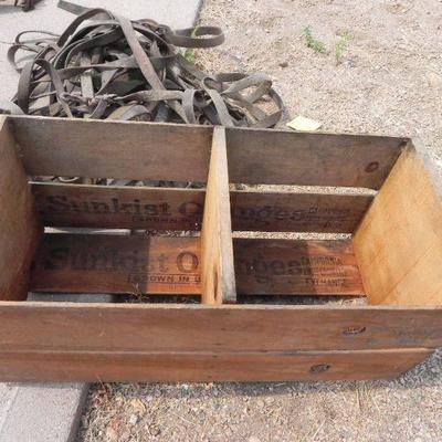 S2-22   WOODEN CRATE AND TACK 