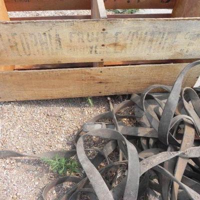 S2-22   WOODEN CRATE AND TACK 
