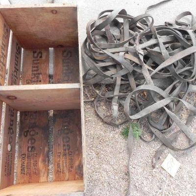 S2-22   WOODEN CRATE AND TACK 