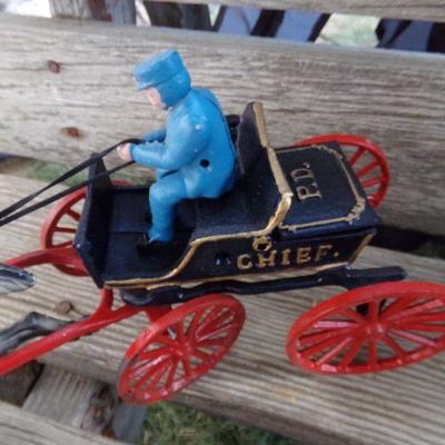 LOT 327  CAST POLICE CHIEF AND VEHICLE