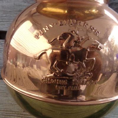 LOT 336  COPPER & BRASS SPITTOON