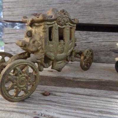 LOT 337  CAST CINDERELLA LIKE CARRIAGE AND TRUCK