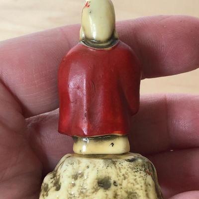 D5: Vintage Numbered Oriental Chinese Plastic Figurines Statues Set of 7