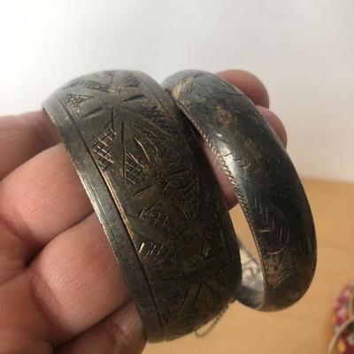 D9: Collection of Bracelets-Sterling and Bangle