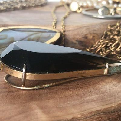 D11: Large Collection of Gold-tone Costume Jewelry